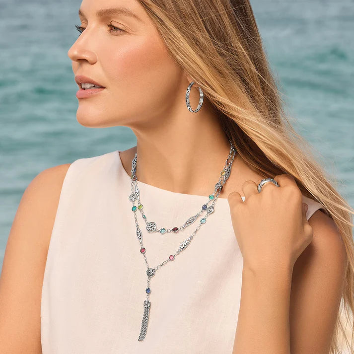 Brighton Contempo Color Gems Tassel Necklace