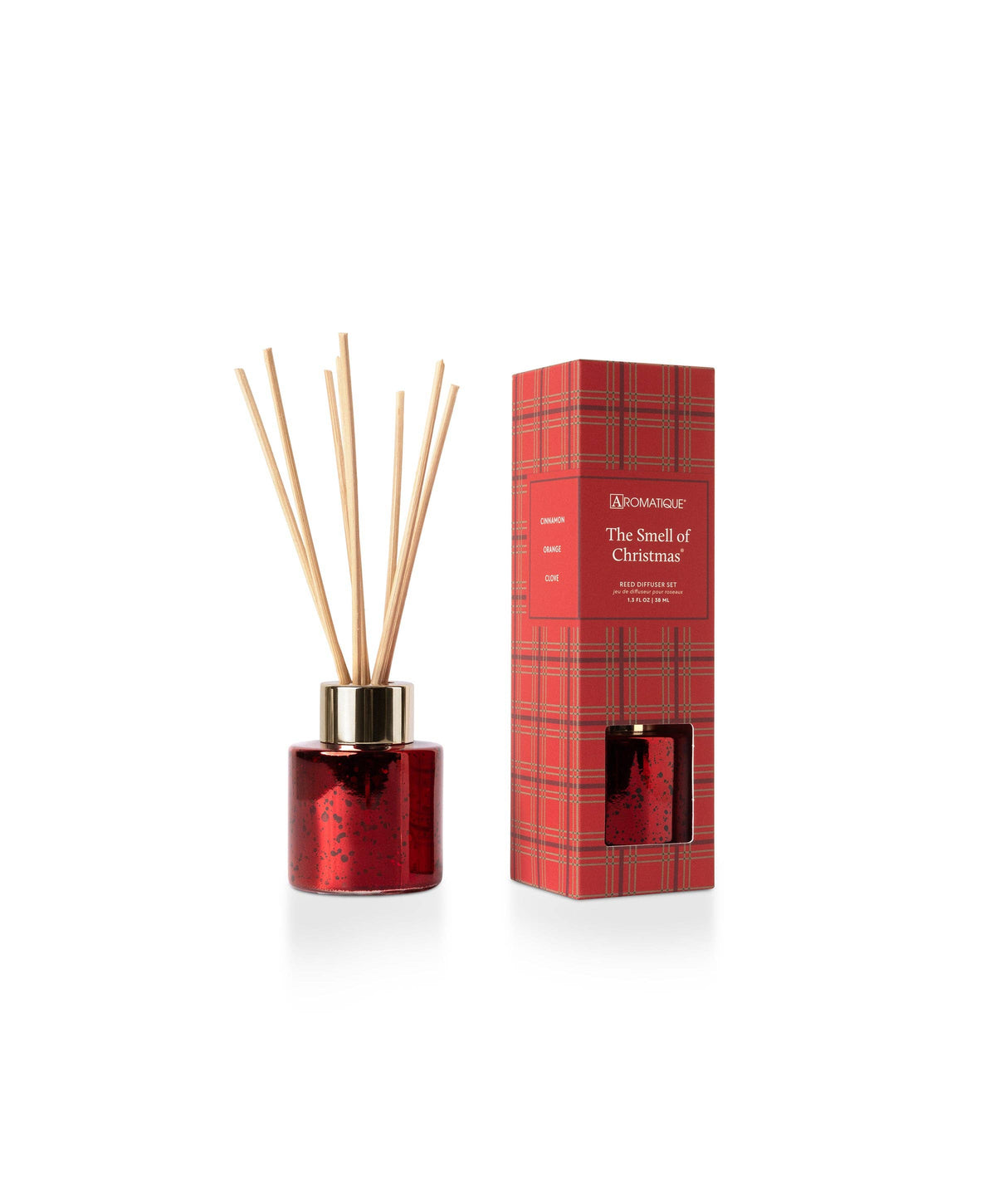 The Smell of Christmas Plaid Mini Reed Diffuser Set