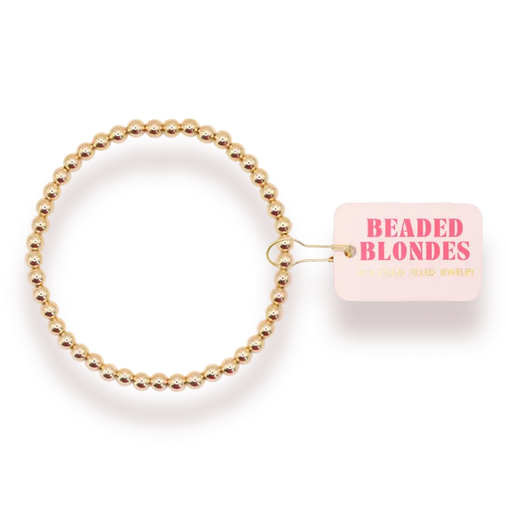Beaded Blondes Gold Beaded Bracelet