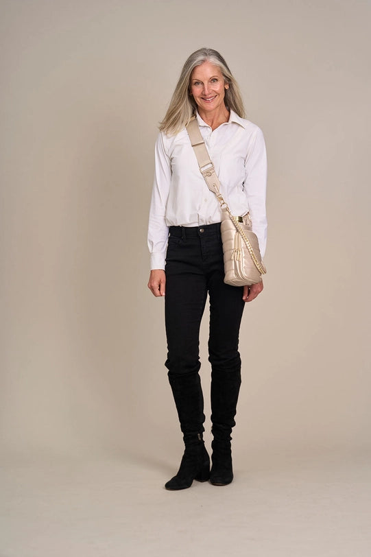 Wanderfull Soft Gold Vegan Leather Hydrobag® with Strap Bundle
