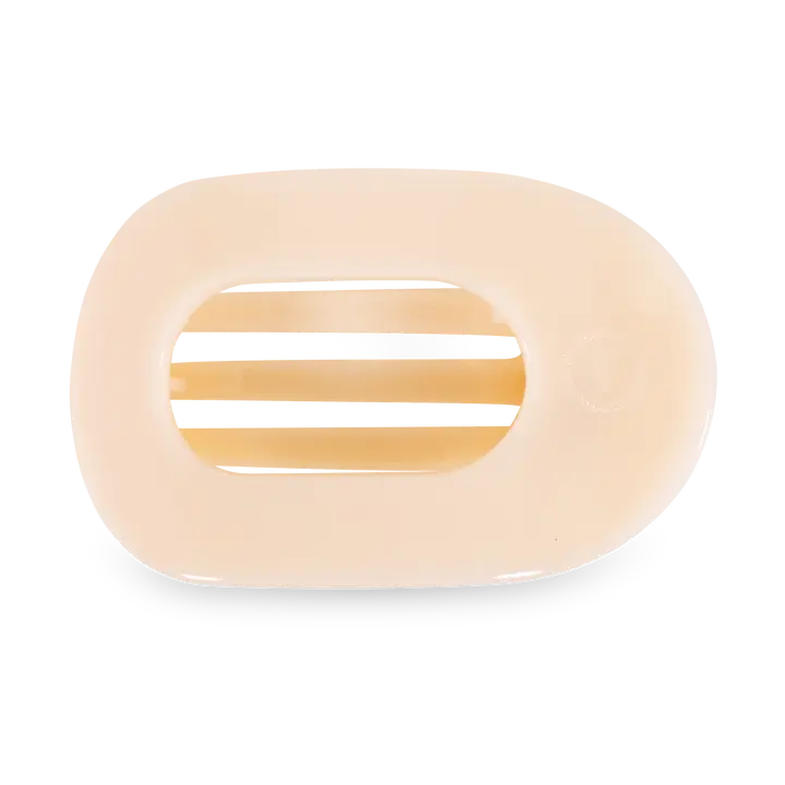 Round Flat Hair Clip | Medium | Almond Beige