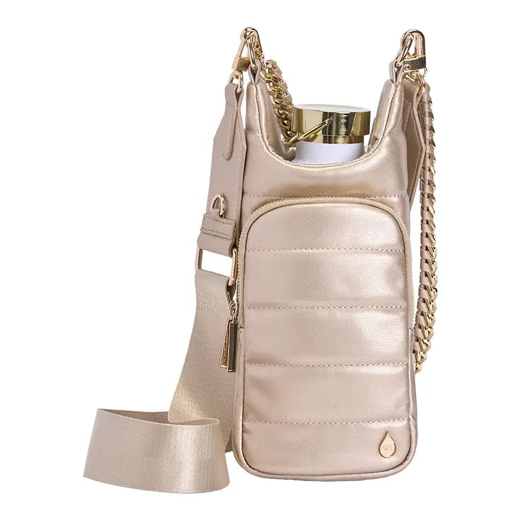 Wanderfull Soft Gold Vegan Leather Hydrobag® with Strap Bundle