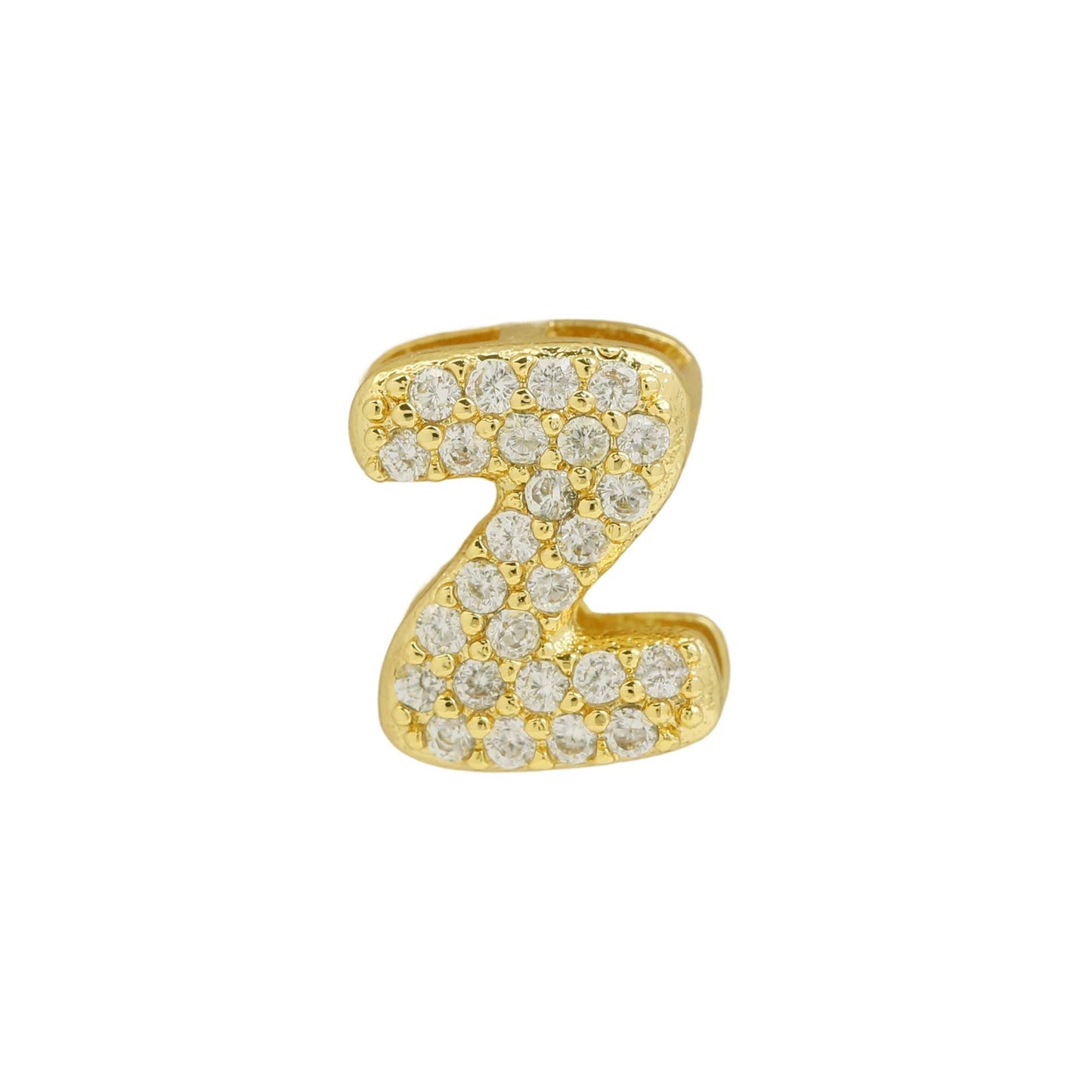 Bling Small Necklace Initial Charm