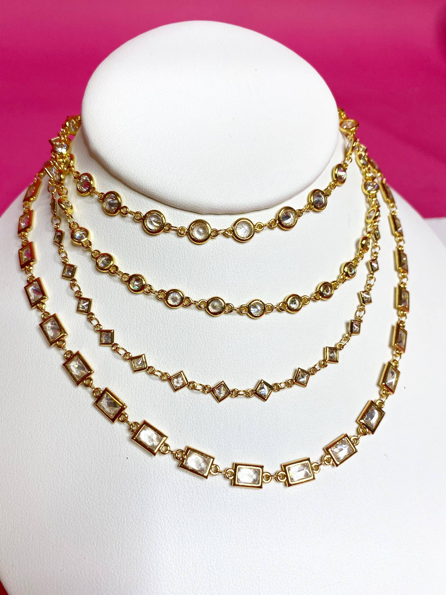 Taylor Shaye CZ Small Round Layering Chain