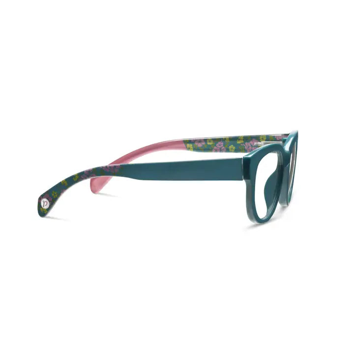 Peepers Bee Blue Light Glasses -  Teal/Floral