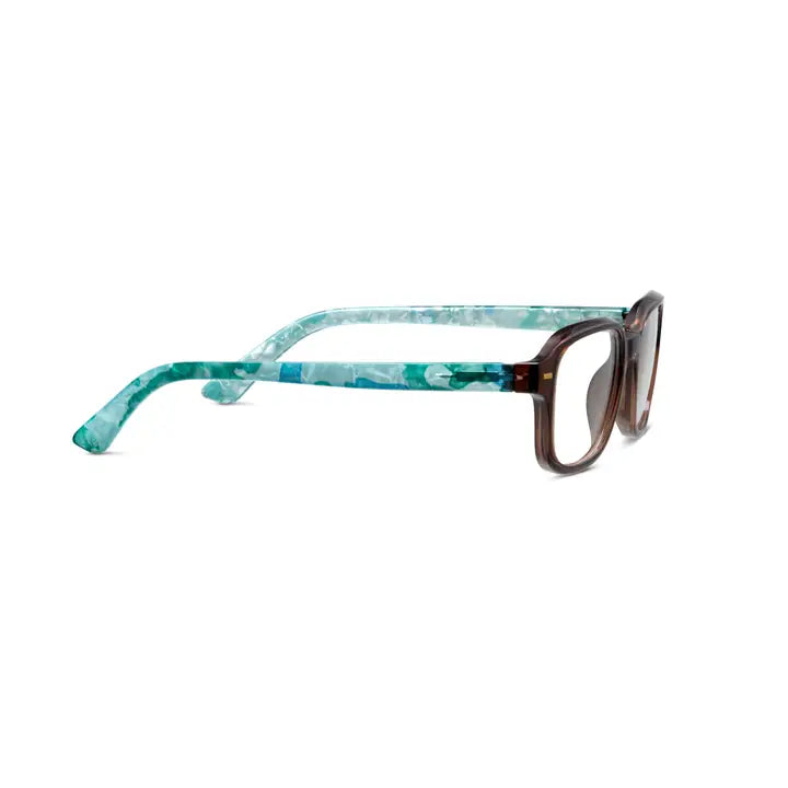 Peepers Fable Blue Light Glasses - Mocha/Turquoise Quartz
