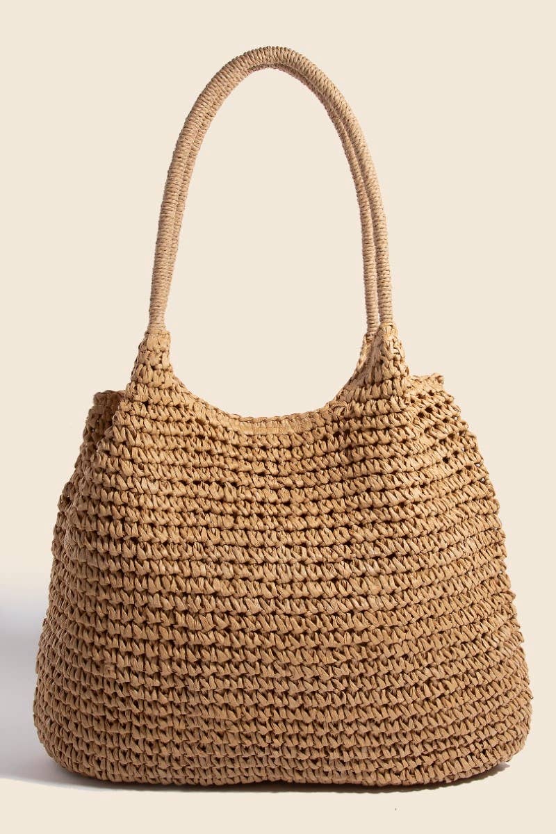 Braided Long Handle Tote Bag