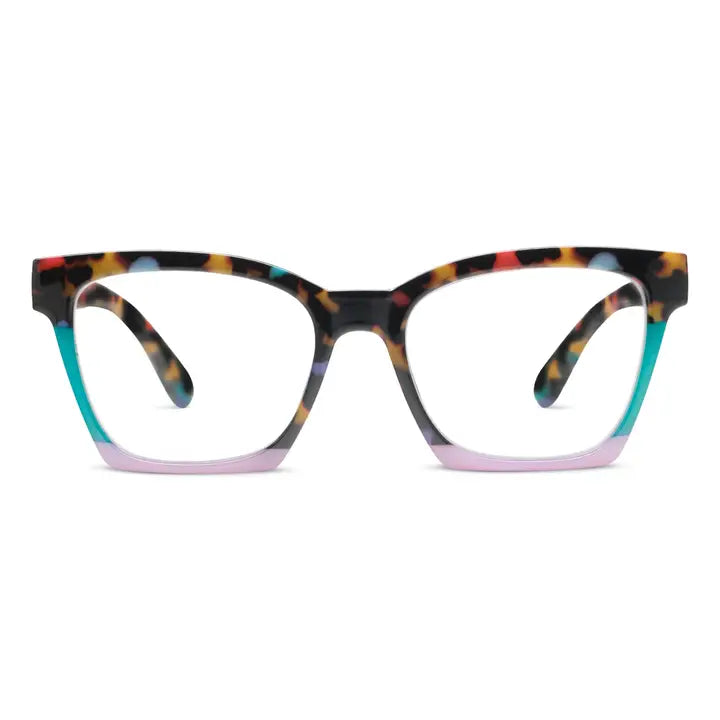 Peepers Birdie Blue Light Glasses -  Peepfetti Tortoise Colorblock