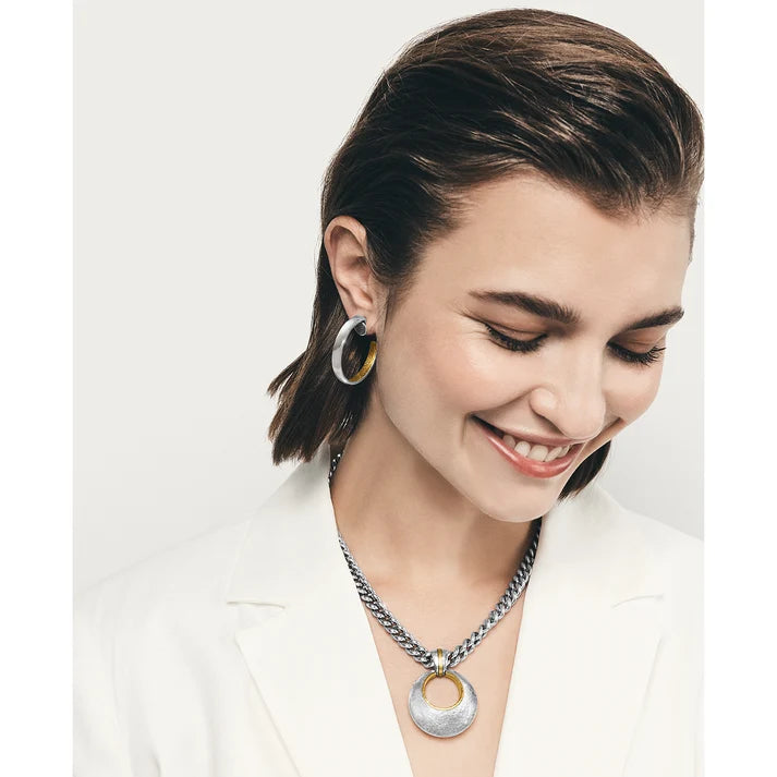Brighton Ferrara Entrata Medium Hoop Post Earrings
