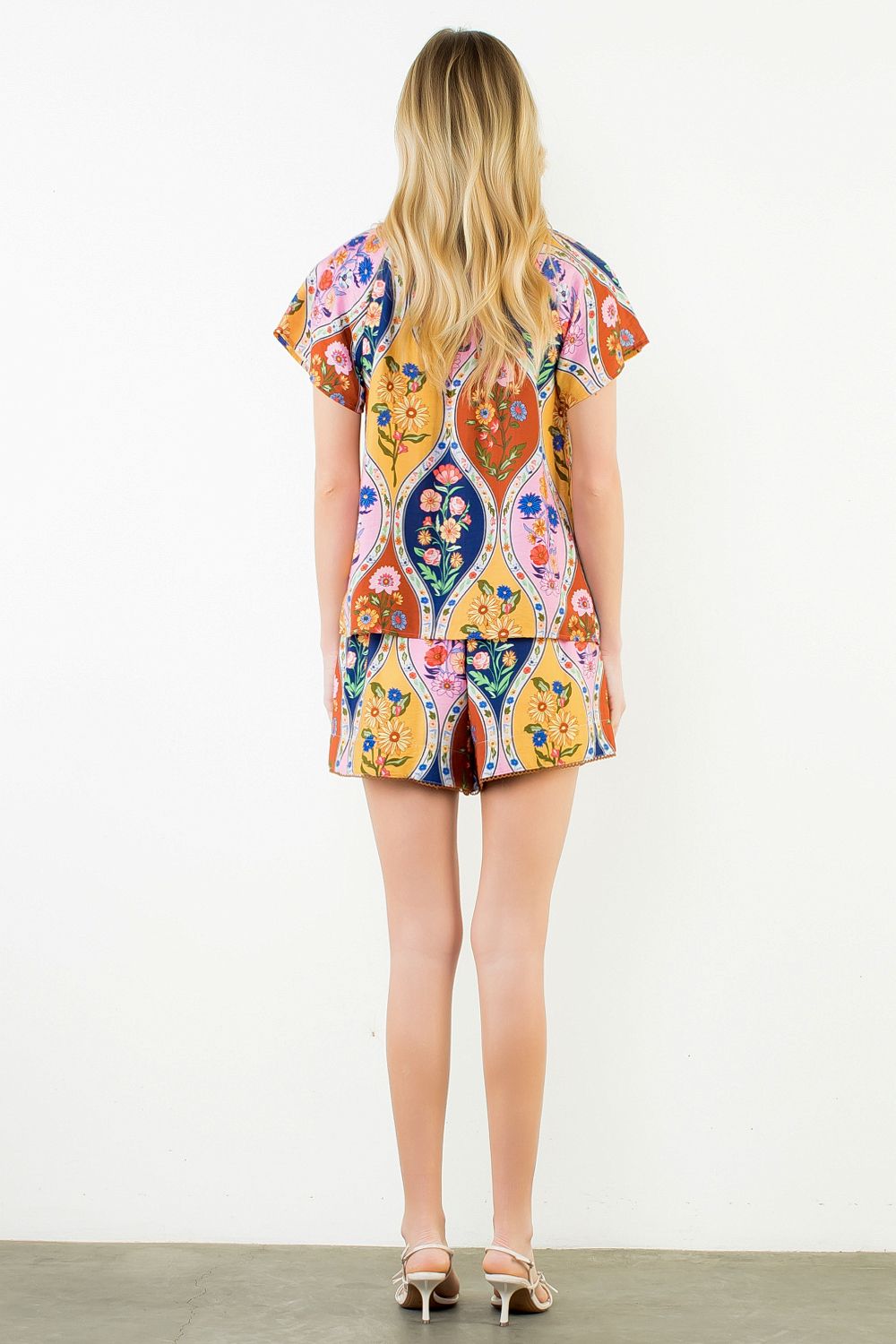 Multi Floral Short Set