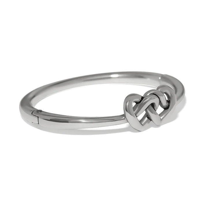 Brighton Interlok Linked Hearts Hinged Bangle