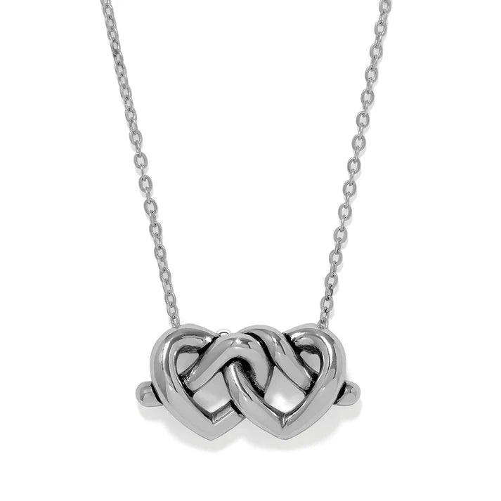 Brighton Interlok Linked Hearts Necklace
