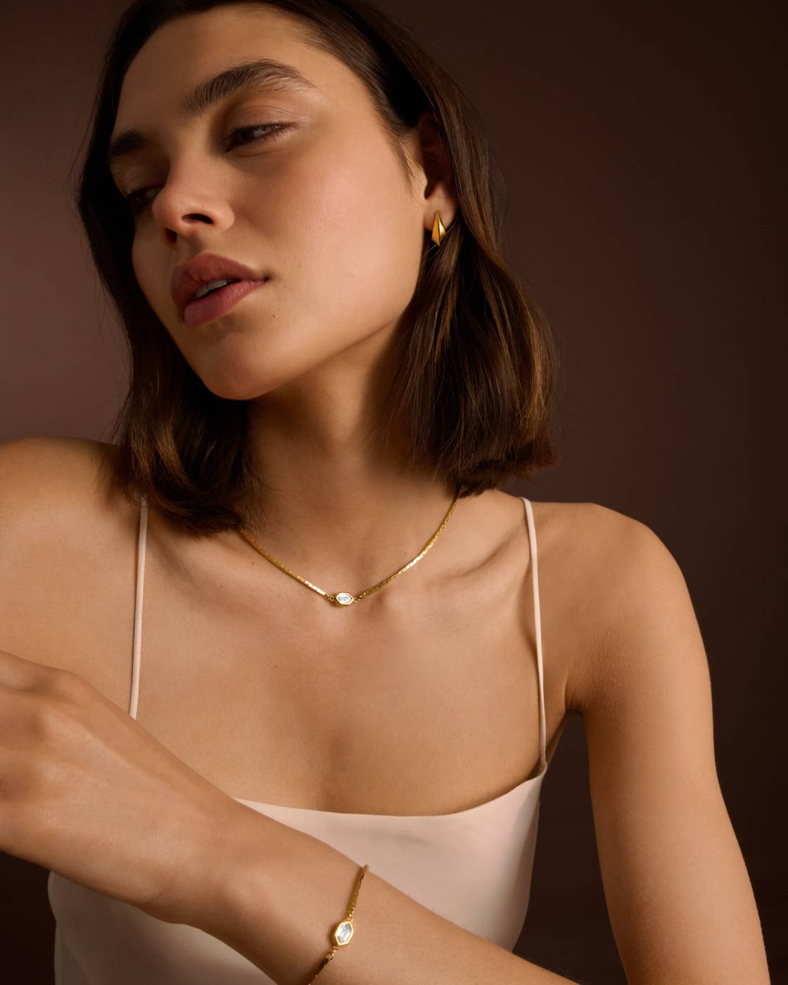 Harlequin Waterproof Gold Necklace