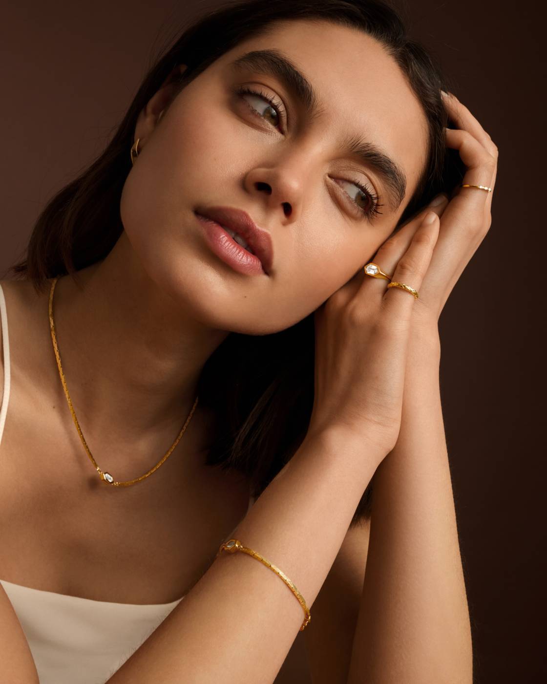 Harlequin Waterproof Gold Necklace