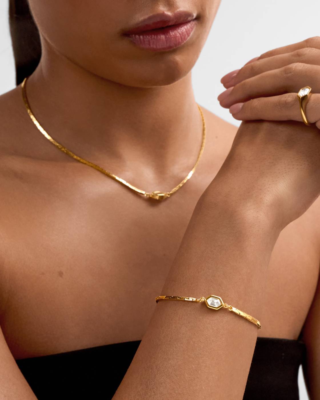Harlequin Waterproof Gold Bracelet