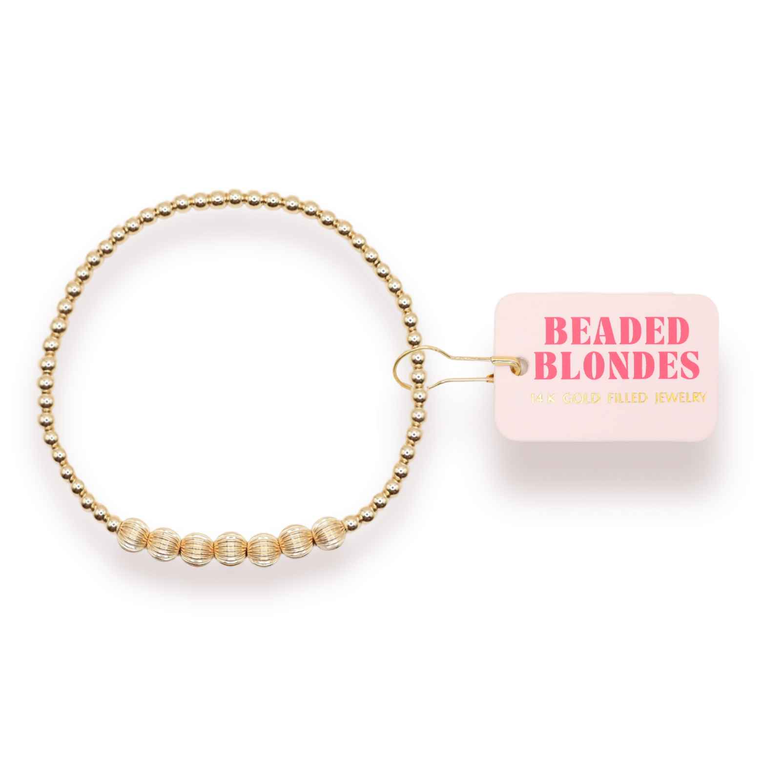 Lucky Fluted Bracelet in Gold