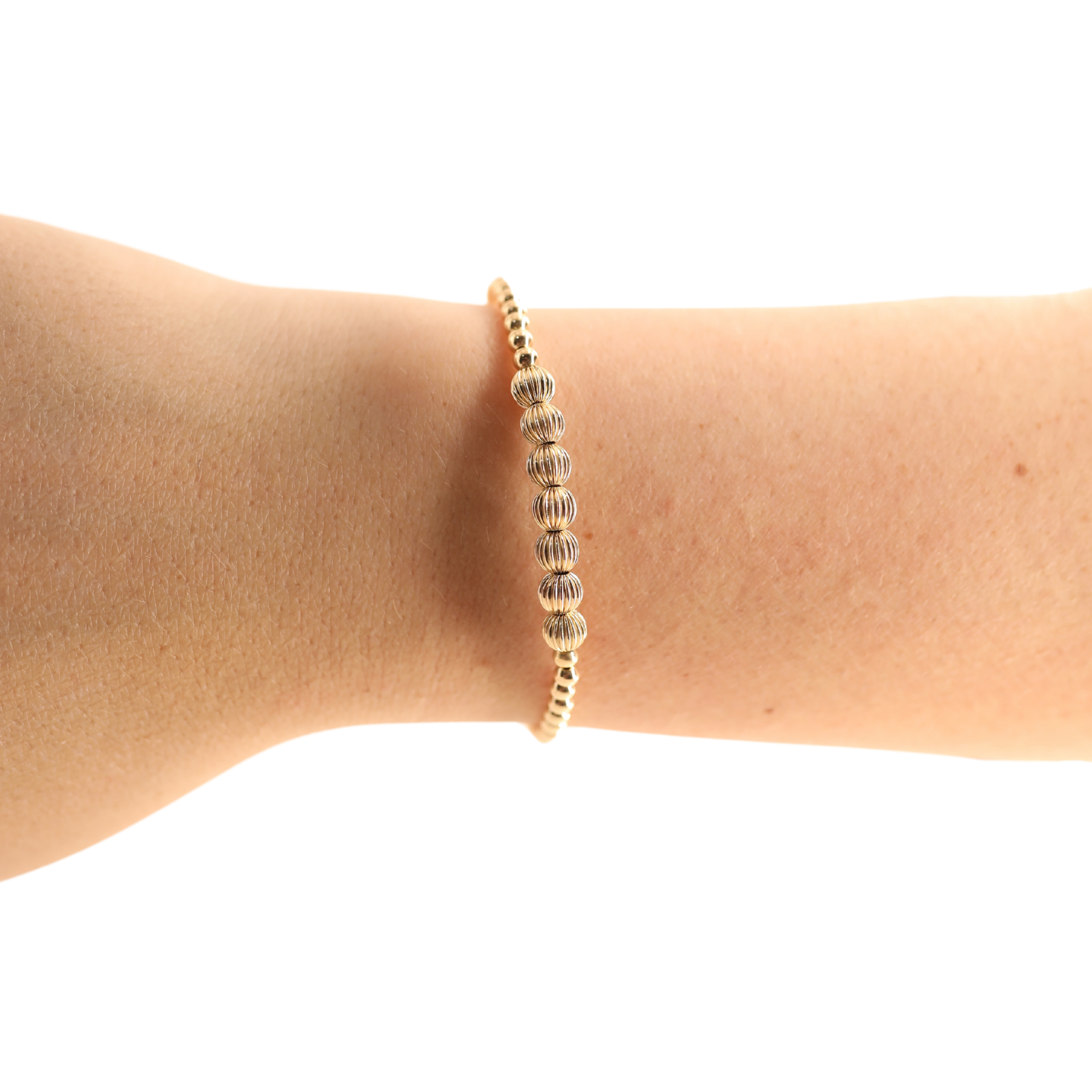 Lucky Fluted Bracelet in Gold