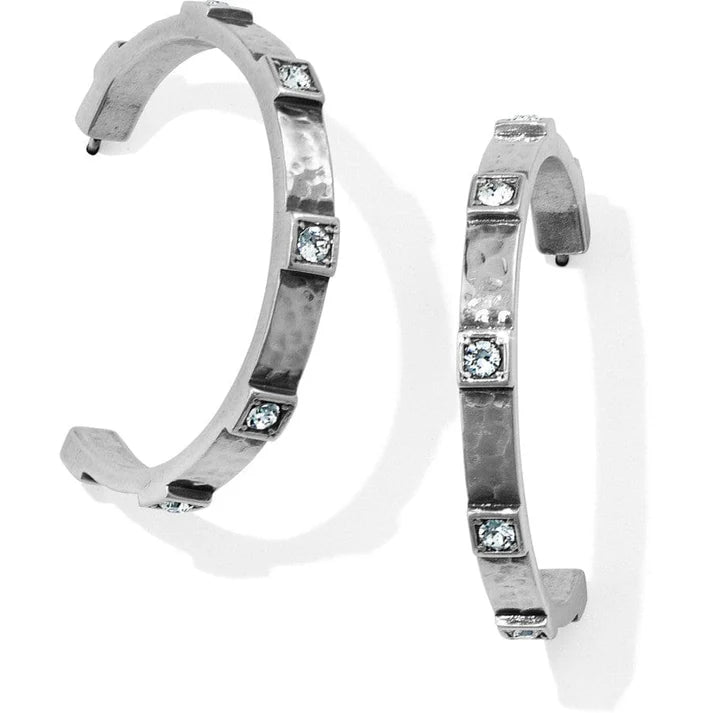 Brighton Meridian Zenith Station Hoop Earrings - Silver