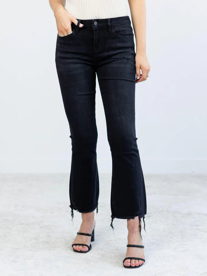 Nolana High Rise Crop Flare