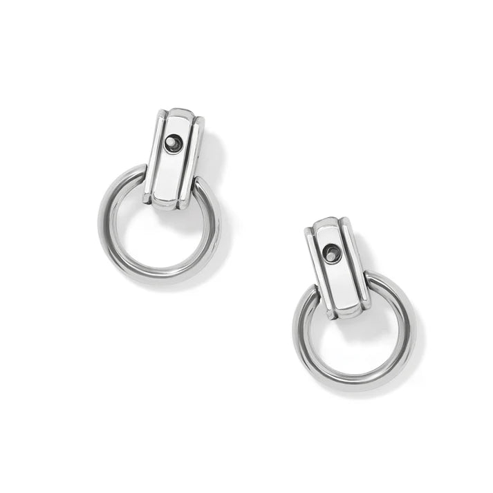 Brighton Mosaic Two Tone Mini Post Drop Earrings