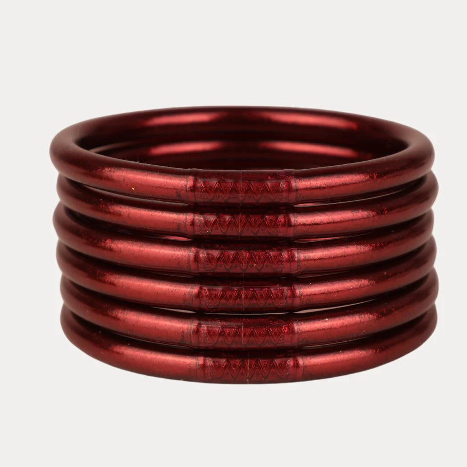 Budha Girl Merlot All Weather Bangles® (AWB®) - Set of 6