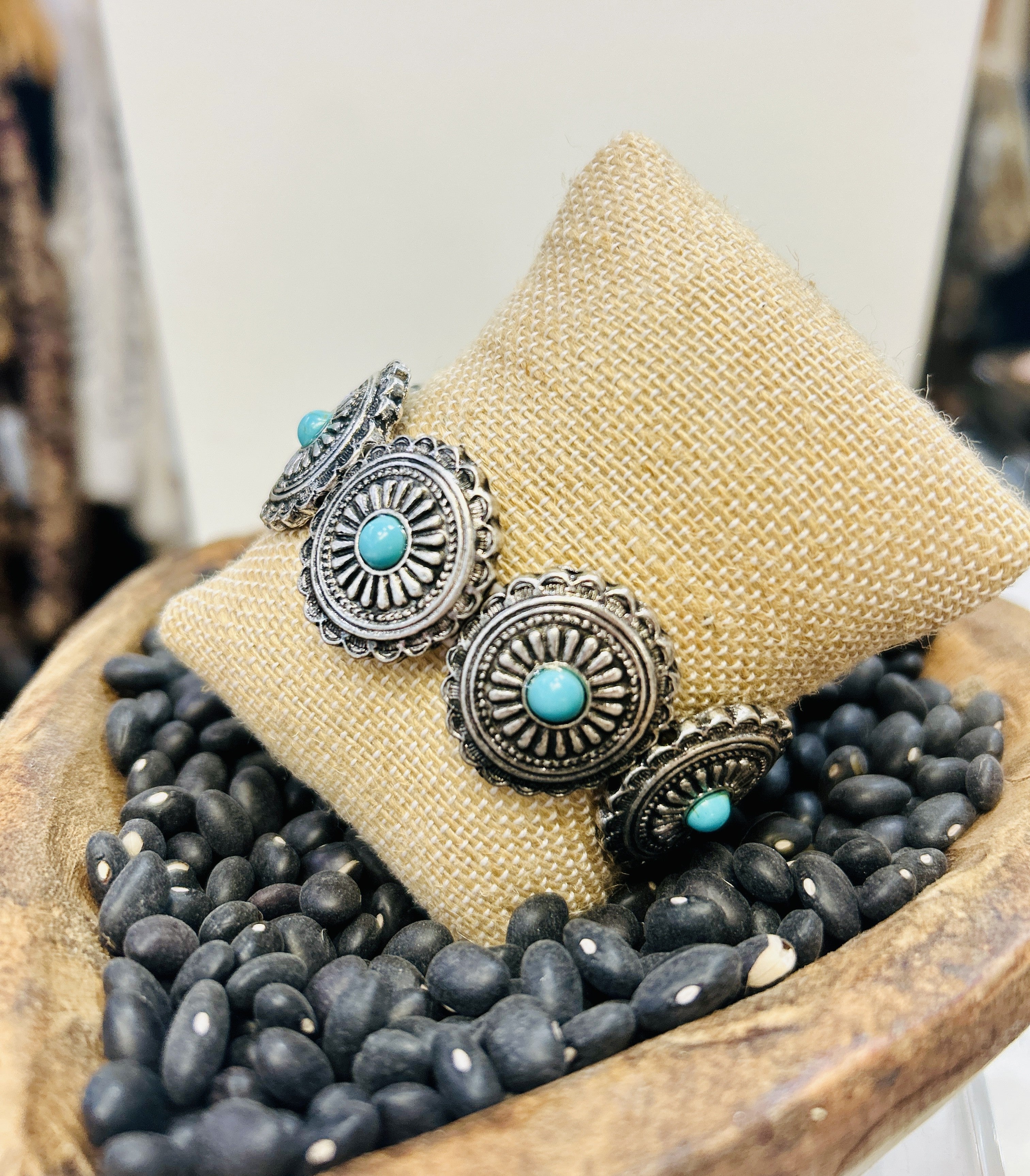 Concha Silver & Turq Bracelet