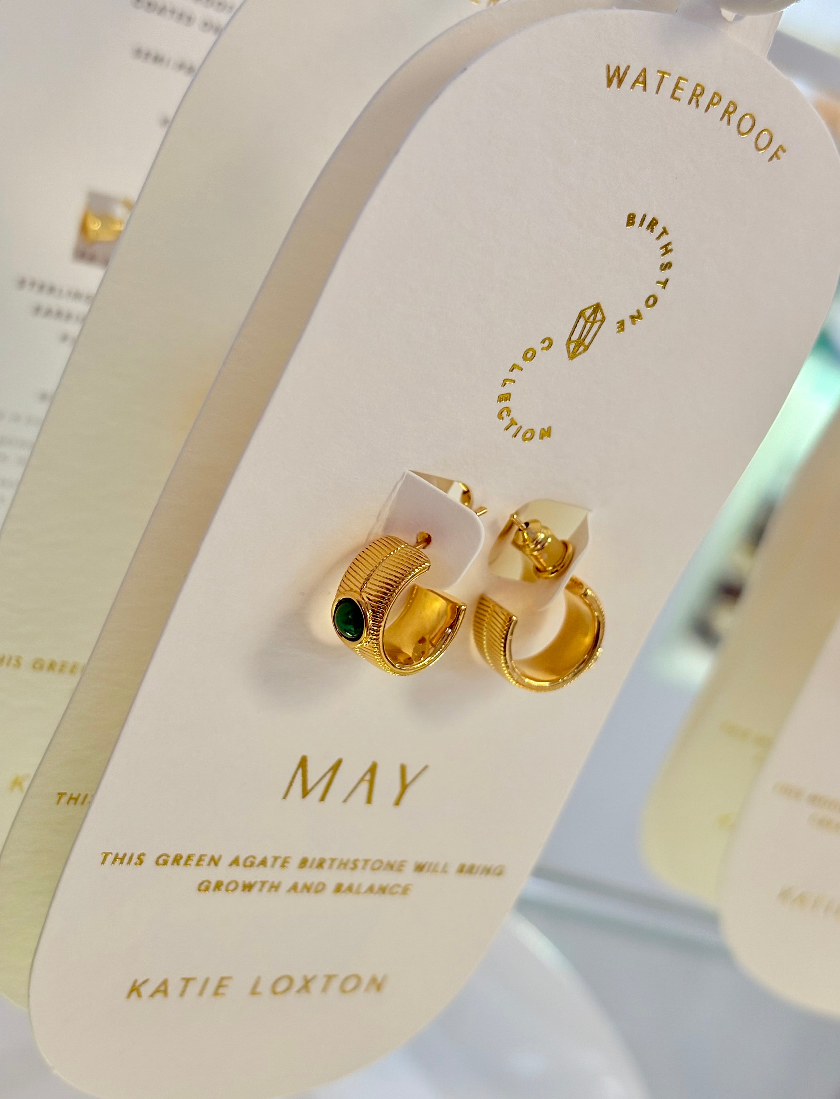 Katie Loxton Waterproof Birthstone Earrings - May