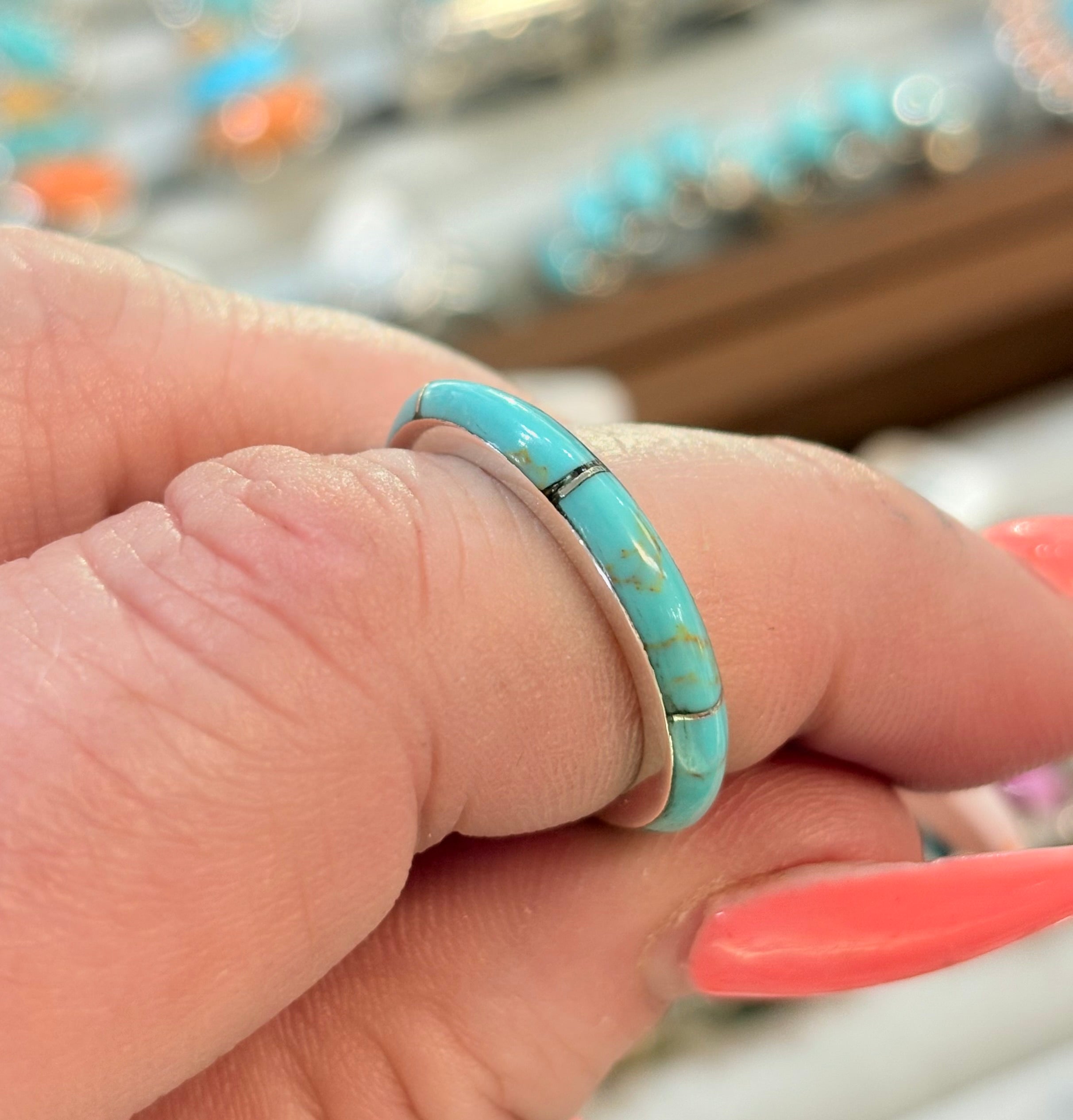 Turquoise Band Ring