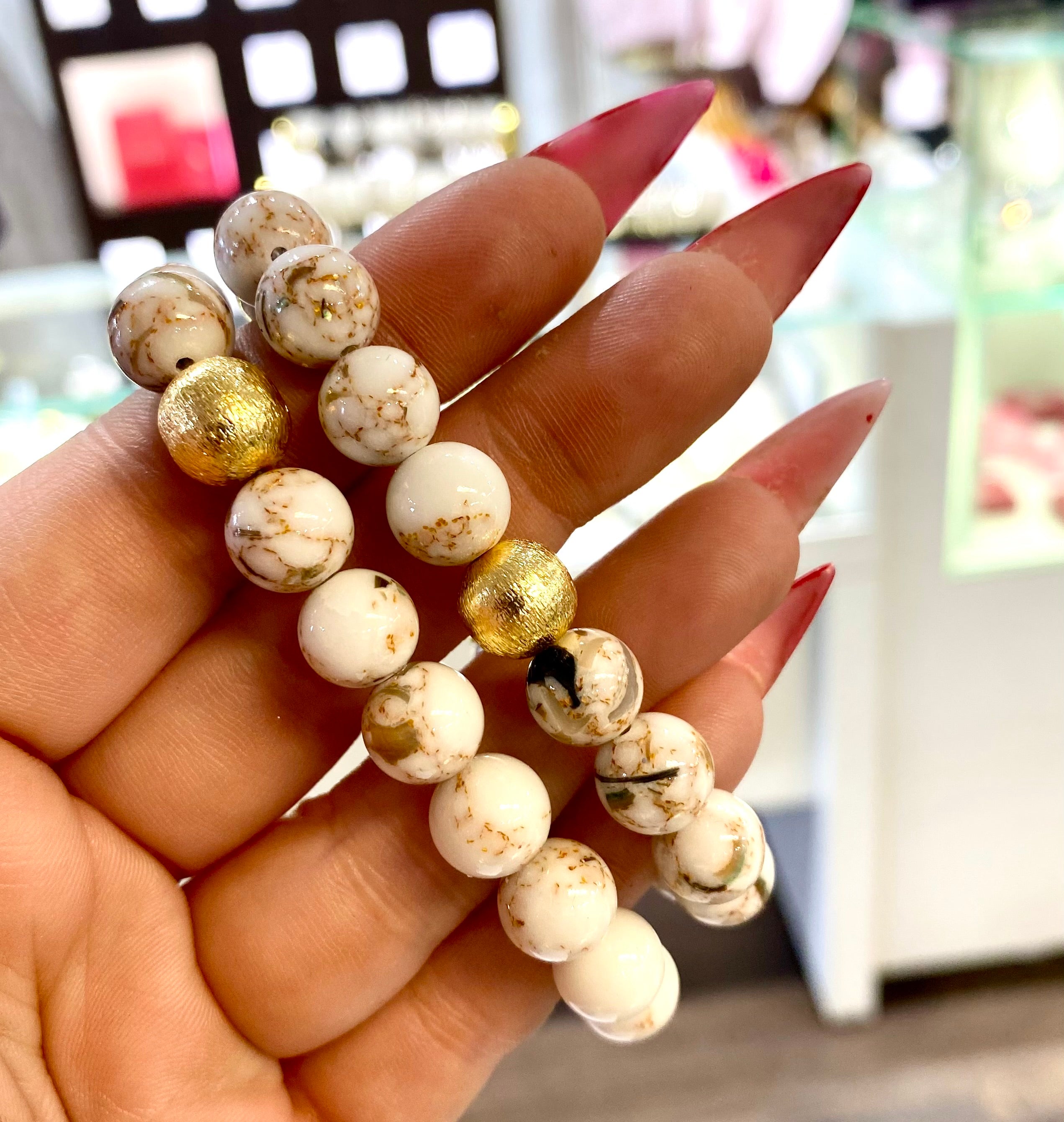 Budha Girl Marble Beaded Bracelet - Etoile