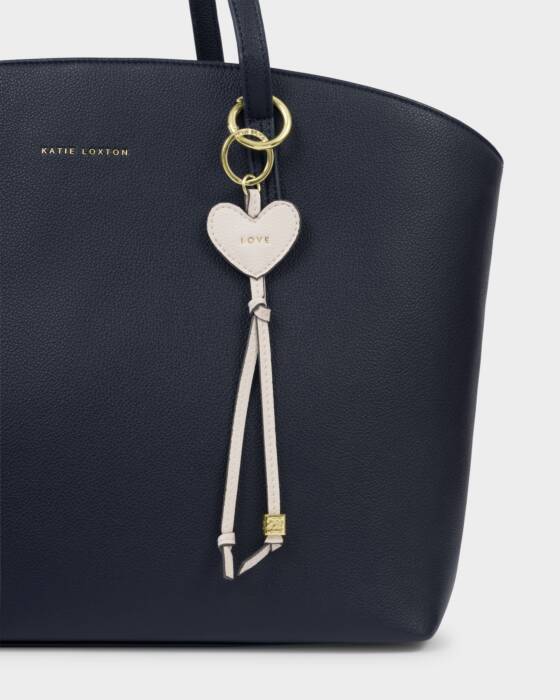 Heart Bag Charm Keyring - Love