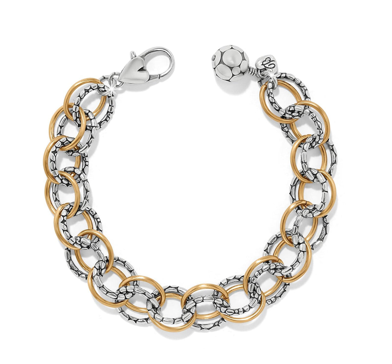 Brighton Pebble Link Two Tone Bracelet