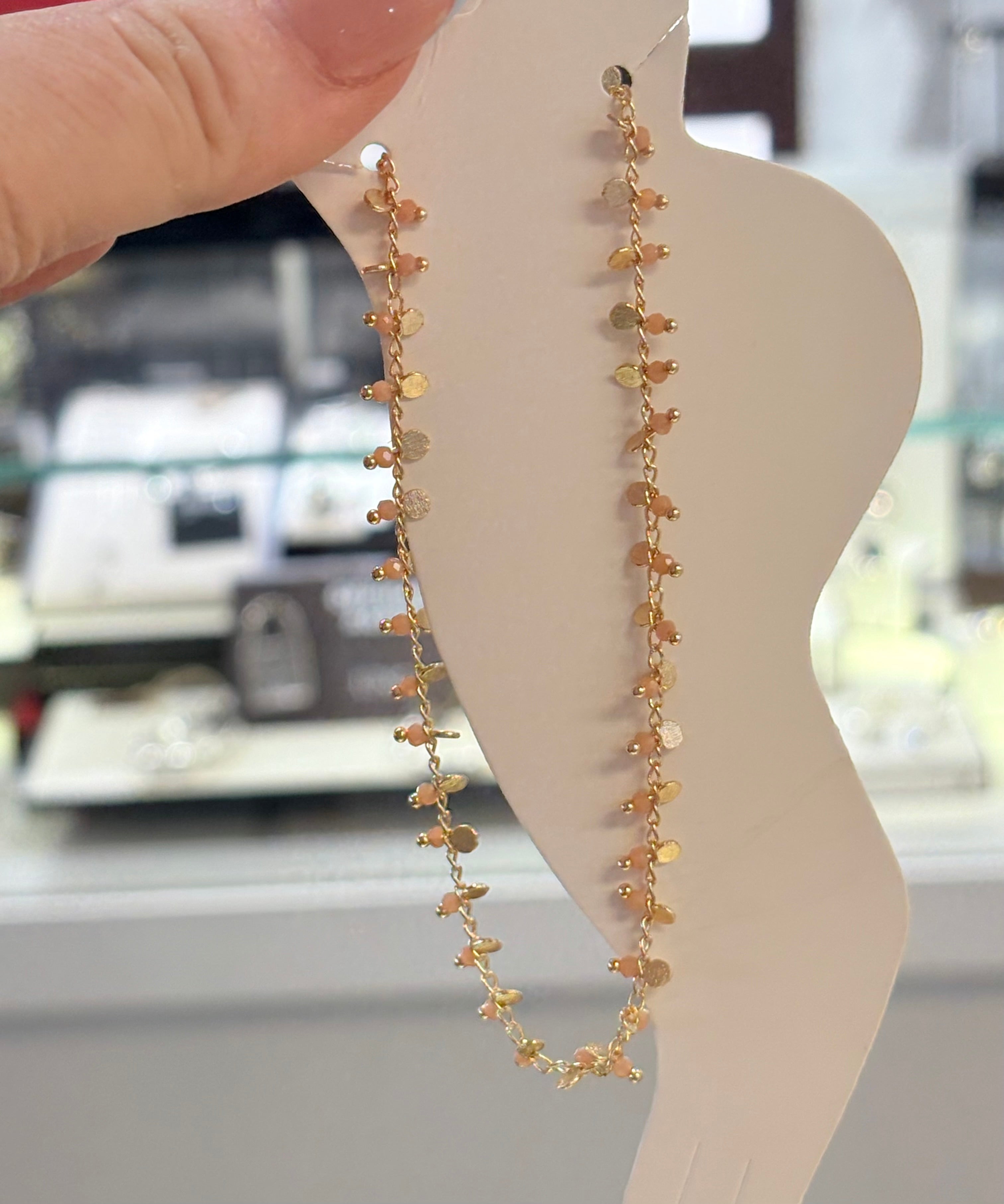 Gold Bead Anklet — Accents Boutique, Marble Falls TX