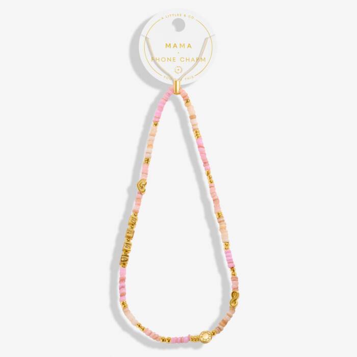 A Littles & Co. Happy Little Moments 'Happy' Cell Phone Charm In Gold-Tone Plating