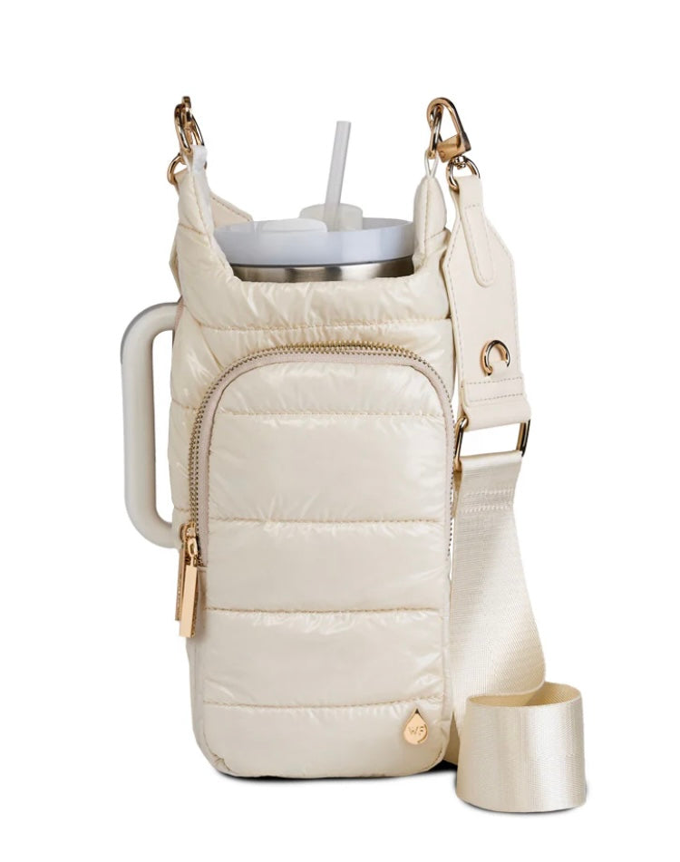 WanderFull Hydrobag - Ivory Glossy with Solid Vegan Trimmed Strap