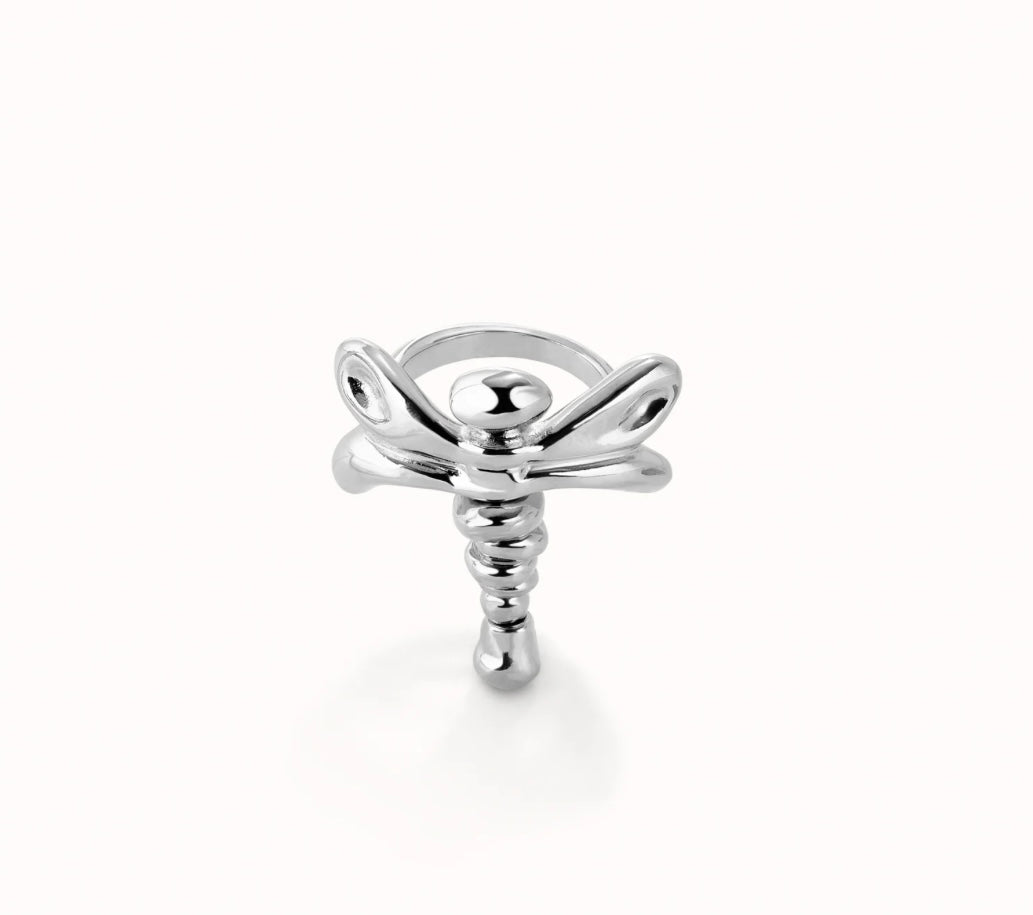 Uno de 50 Ser Rebelde Silver Plated Ring
