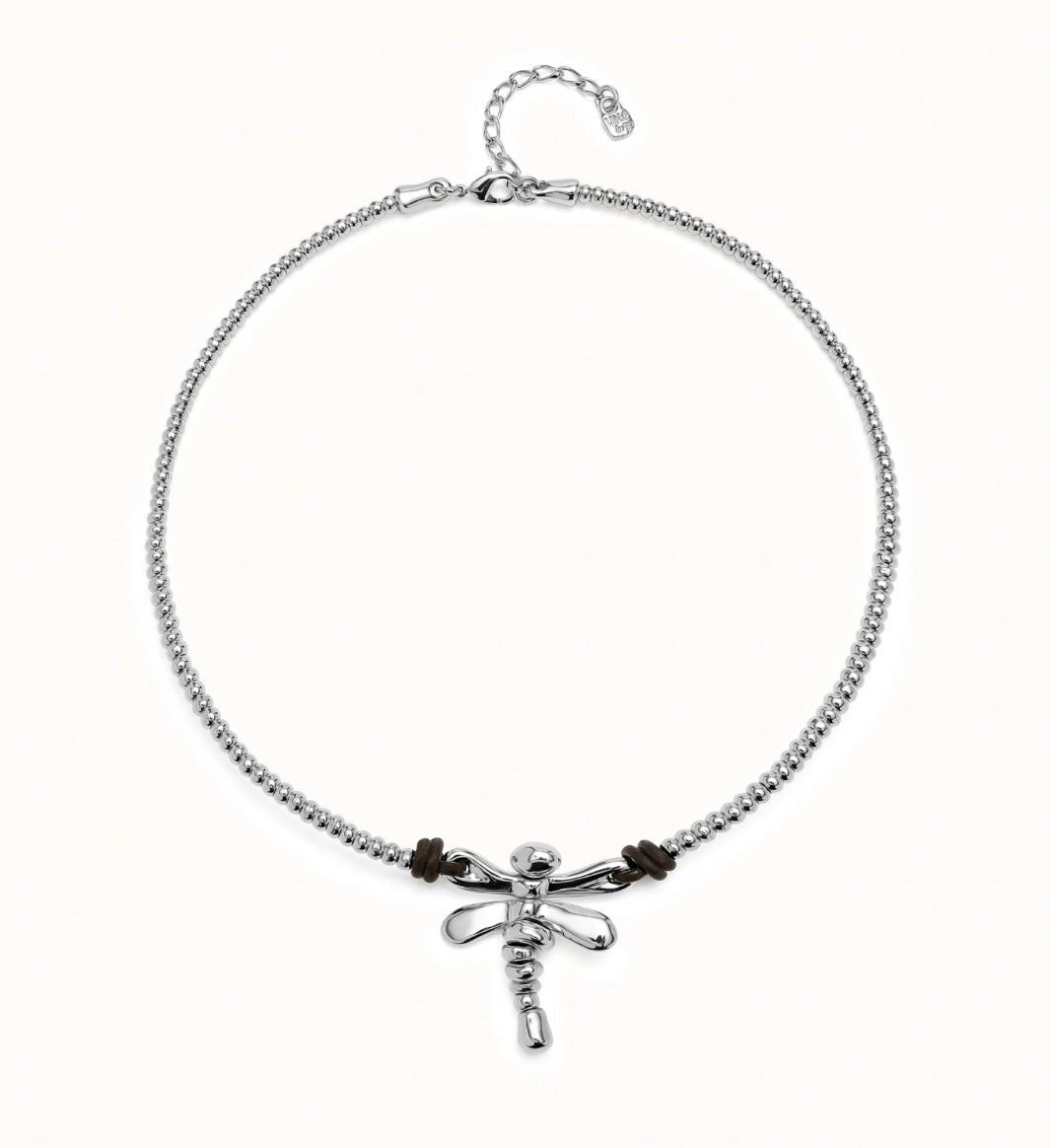 Uno de 50 Ser Rebelde Silver Plated Necklace