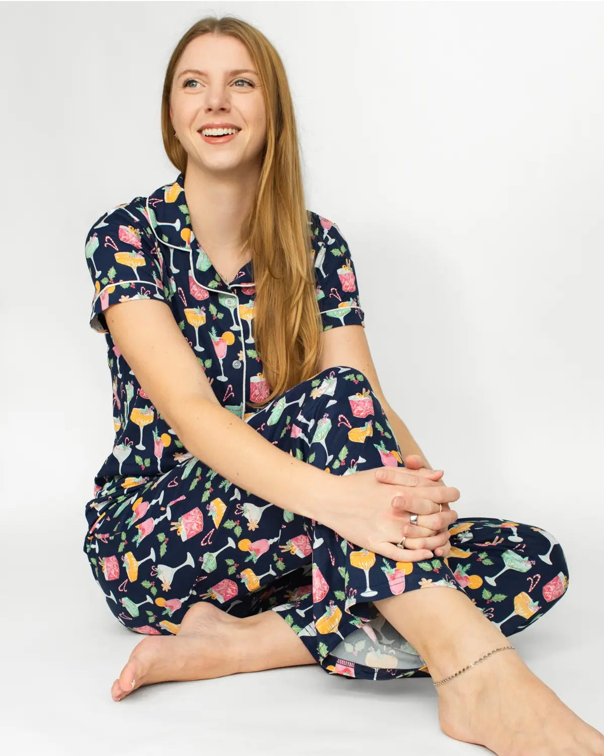 Fizz the Season Short Sleeve Pajamas