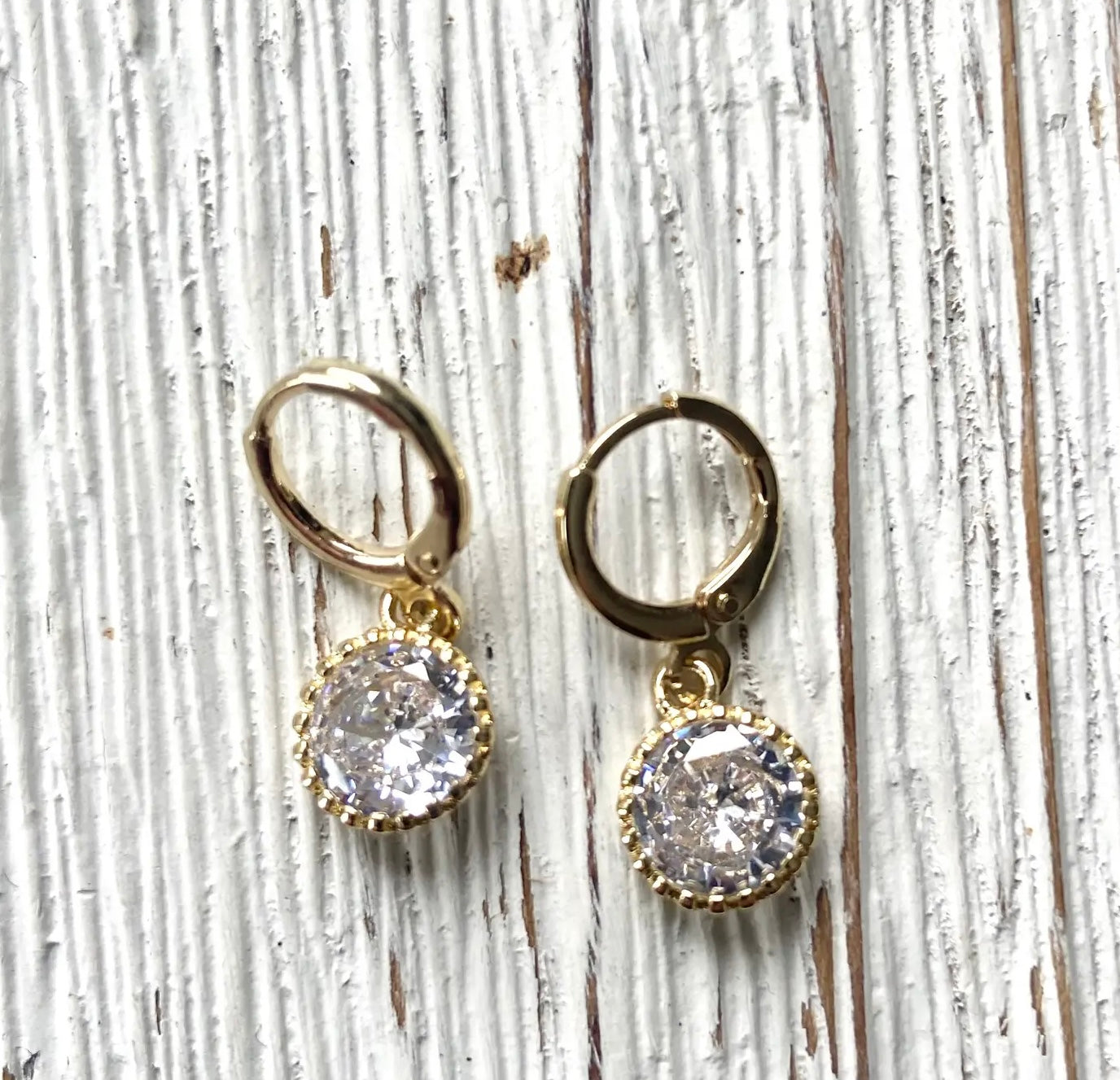Simple Crystal Sparkly Earrings
