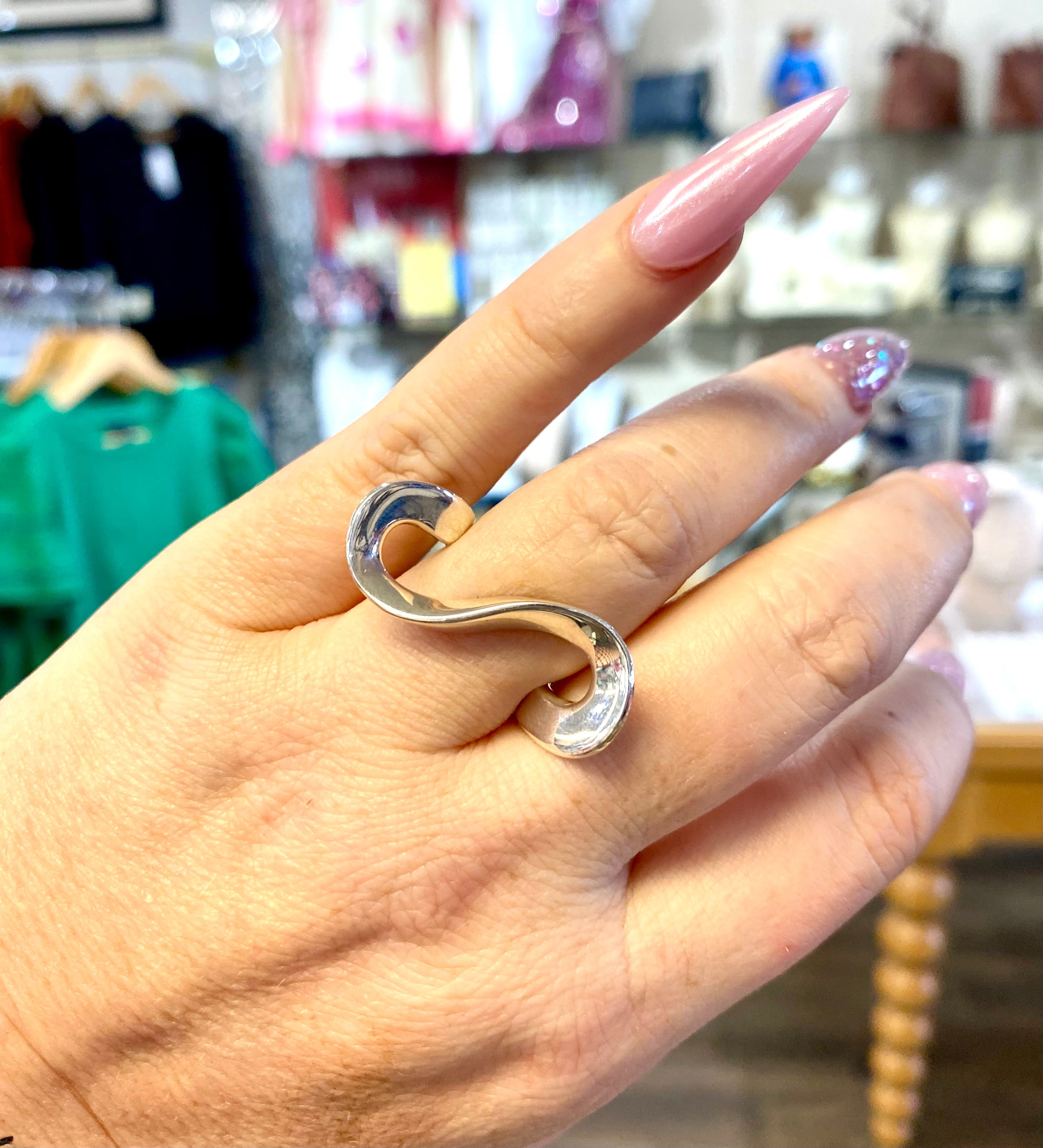 Silver Wave Ring