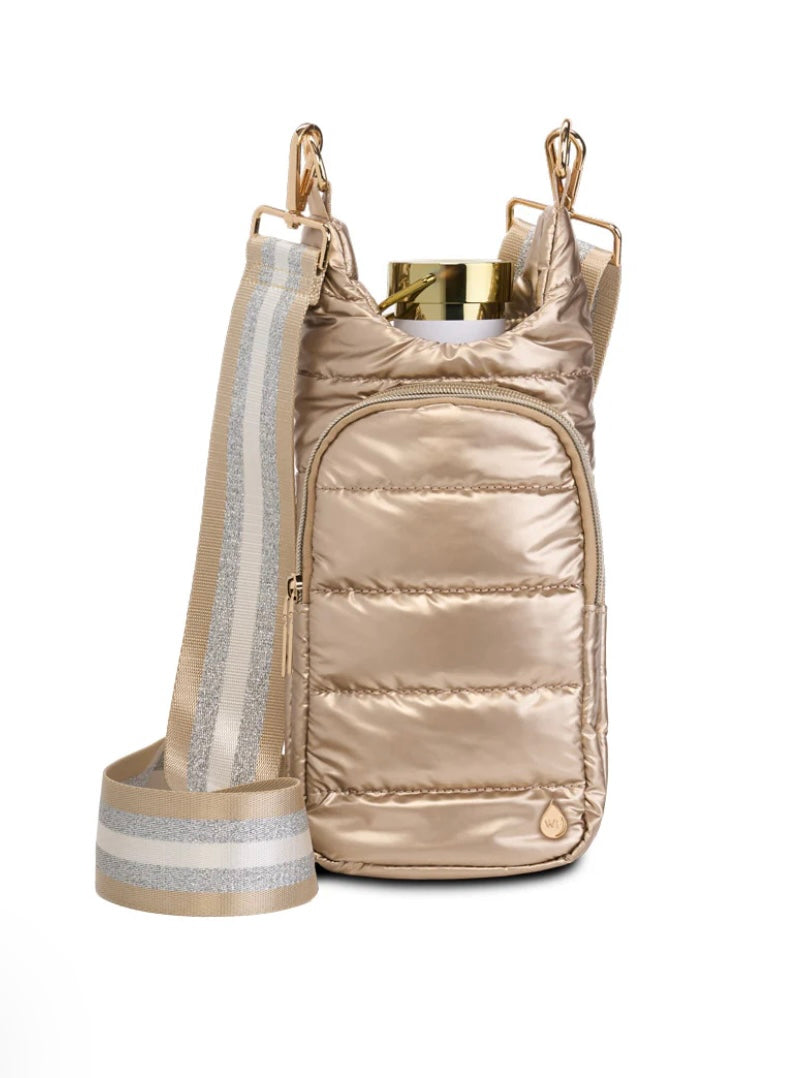 Gold Striped Strap Hydrobag — Accents Boutique, Marble Falls TX