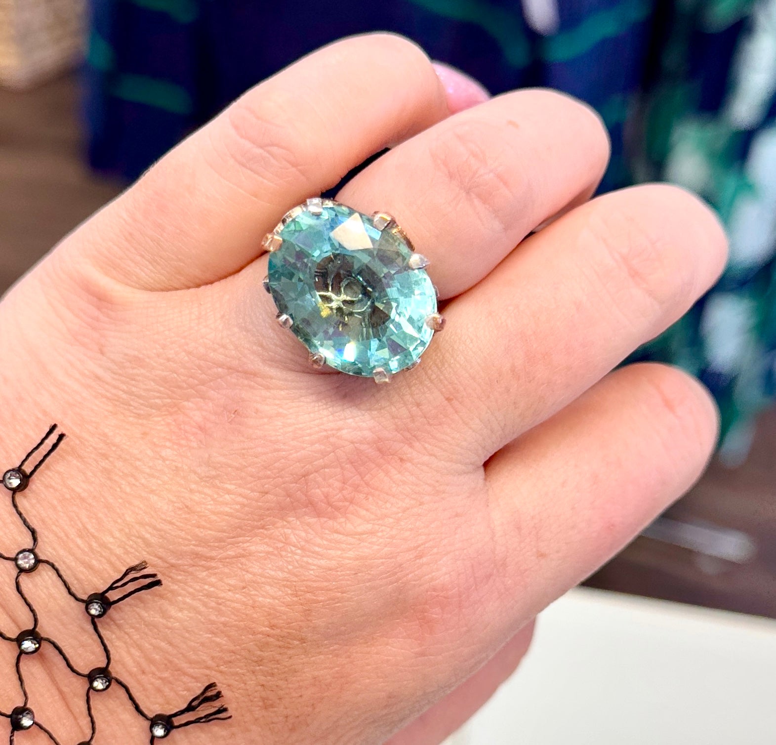 Aquamarine Oval Ring