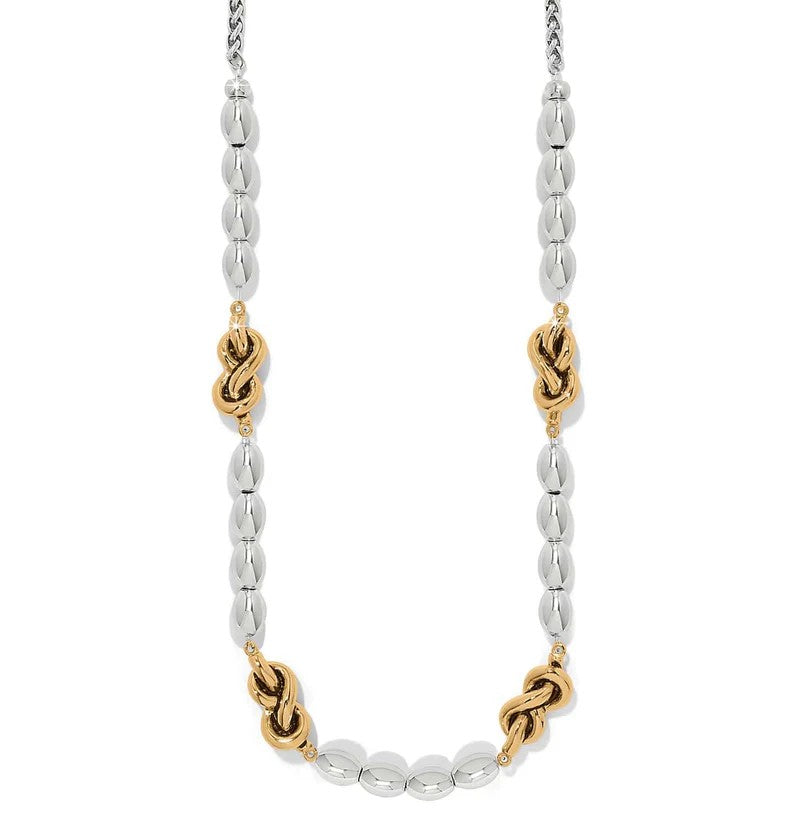 Brighton Interlok Single Knot Drops Collar Necklace