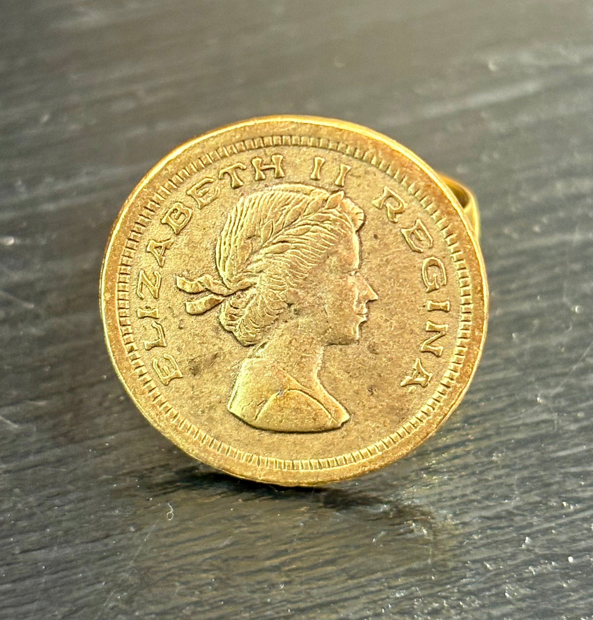 Gold Small Coin Ring