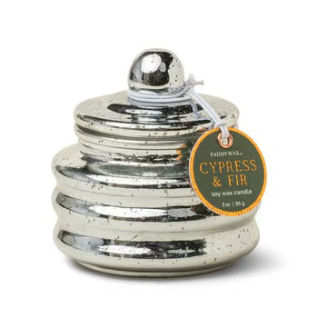 Christmas Mercury Glass Candle