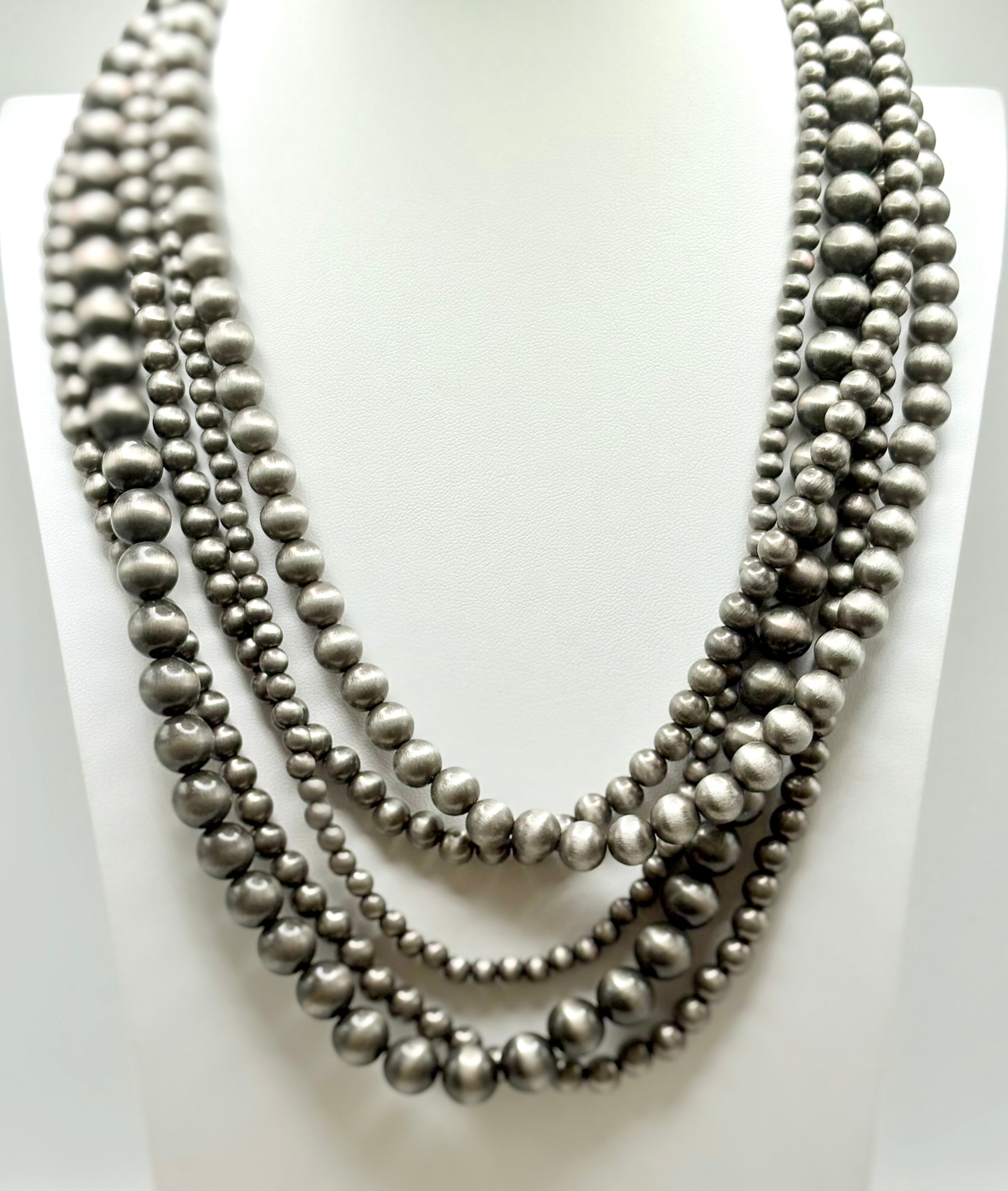 Navajo Pearl Multi Size Layered Necklace