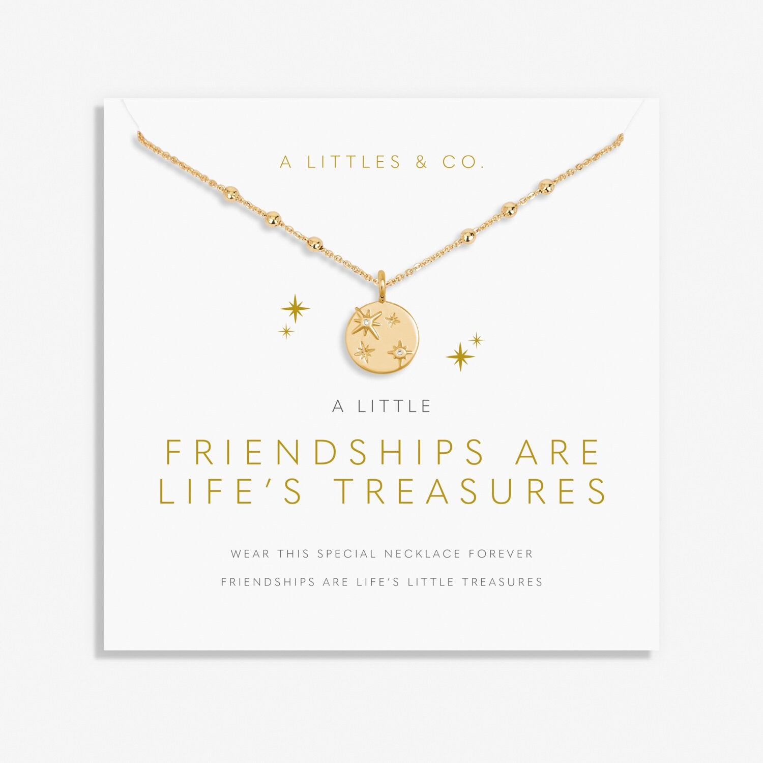 A Little 'Friendship's Are Life's Treasures' Necklace