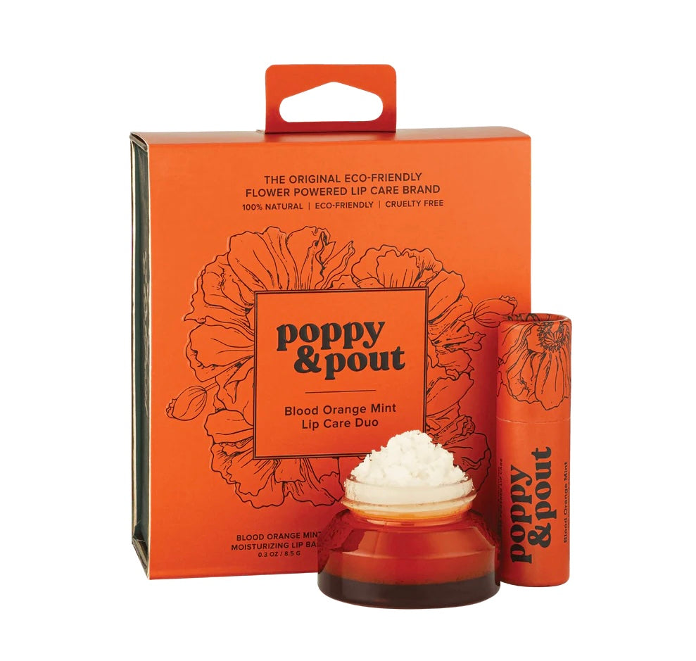 Poppy & Pout Gift Set - Blood Orange Mint
