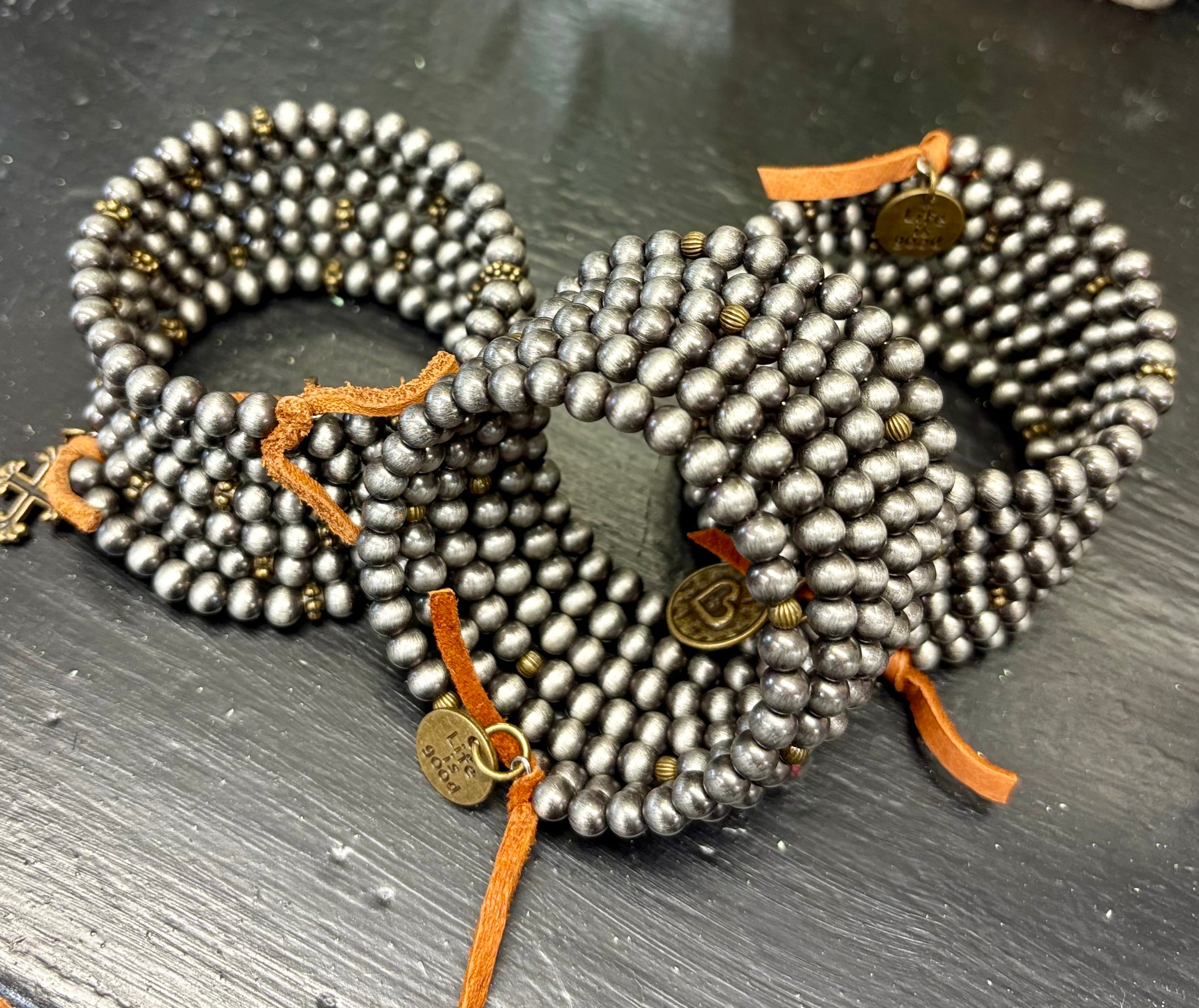 Navajo Pearl Wrap Bracelet
