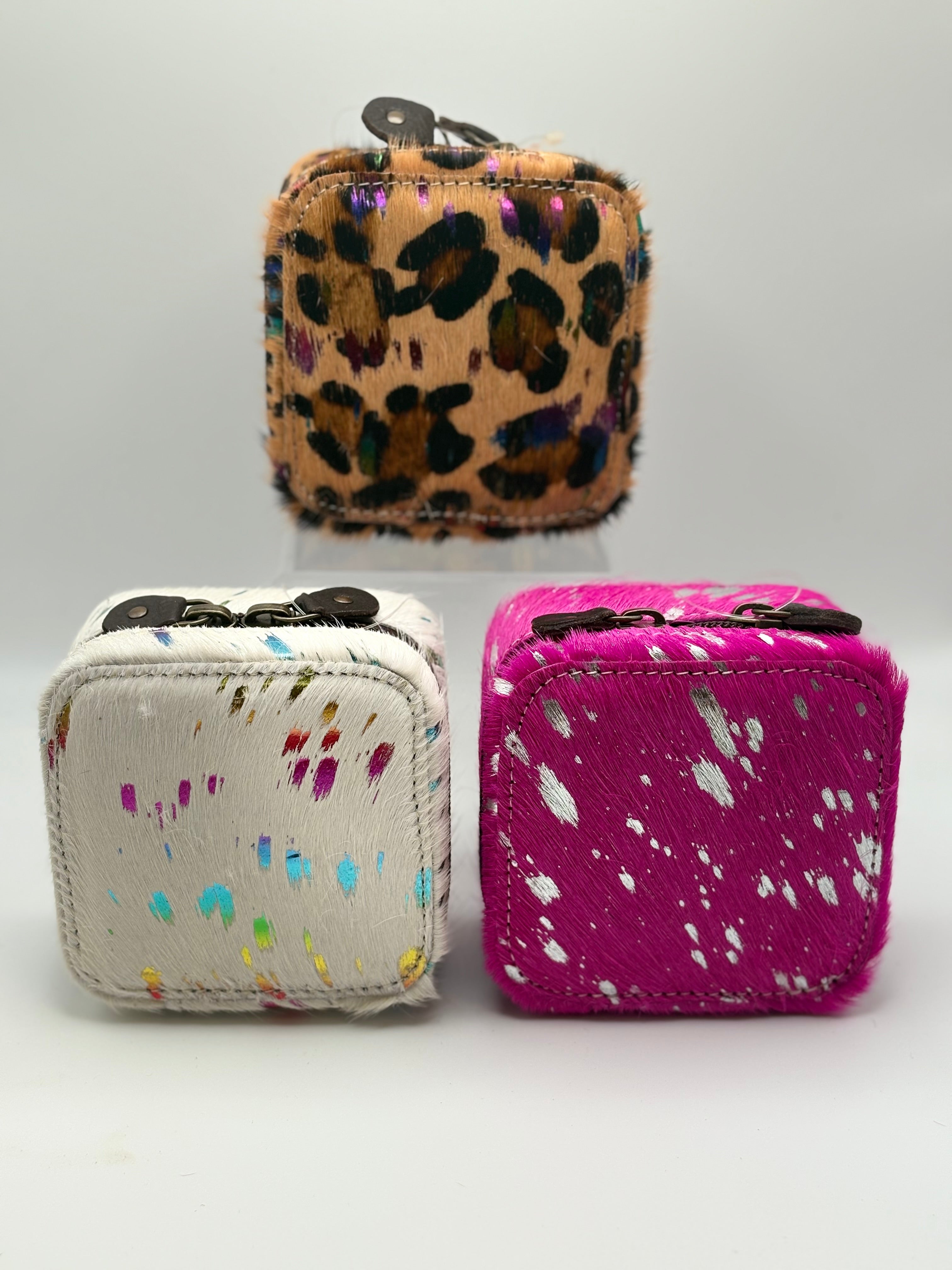 Mini Cowhide Jewelry Box