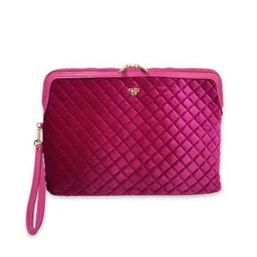 Litt Makeup Case - Fuchsia Velvet
